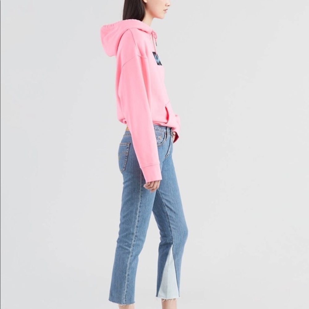 NWT Levi's 501 Cropped Raw Hem Jeans Size 27